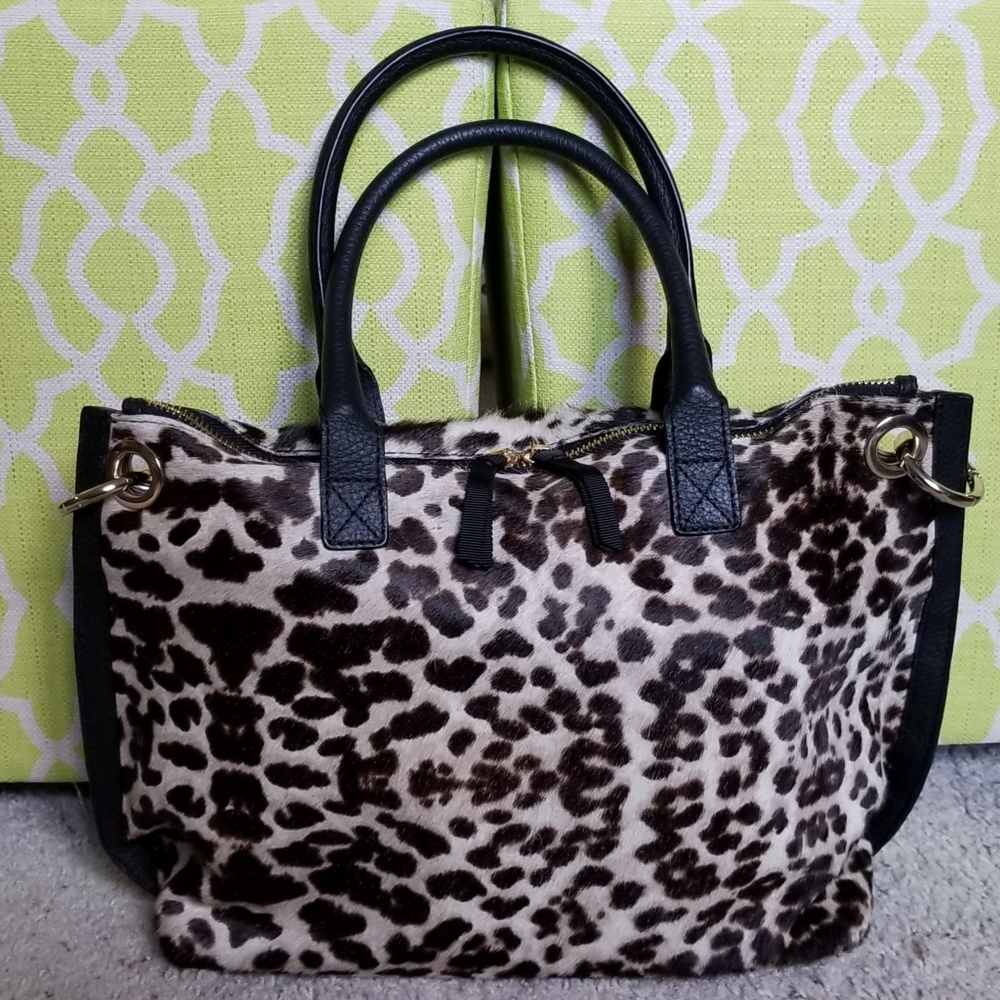 Boden Leopard Print Handbag
